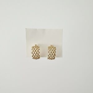 Gold tone earrings